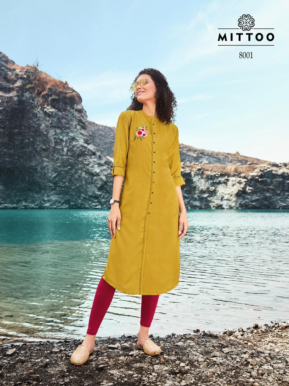 Mittoo Samantha Poly Viscose Fancy Designer Kurtis Wholesaler Surat