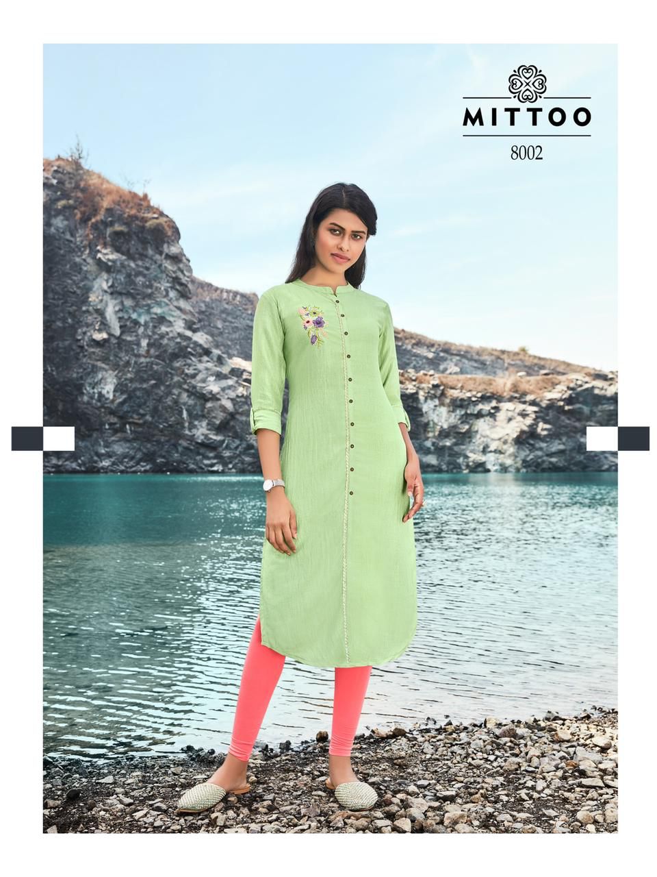 Mittoo Samantha Poly Viscose Fancy Designer Kurtis Wholesaler Surat