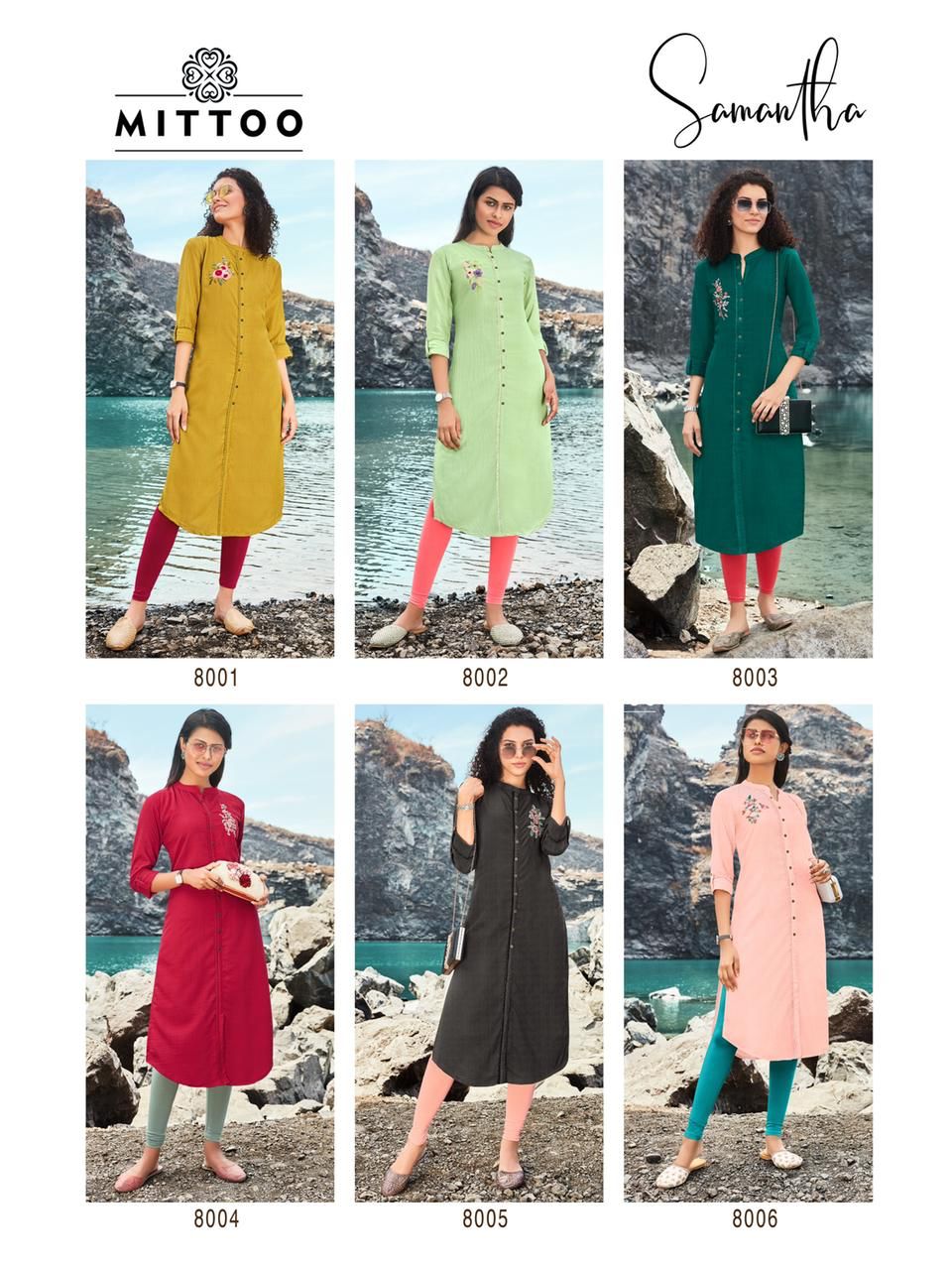 Mittoo Samantha Poly Viscose Fancy Designer Kurtis Wholesaler Surat
