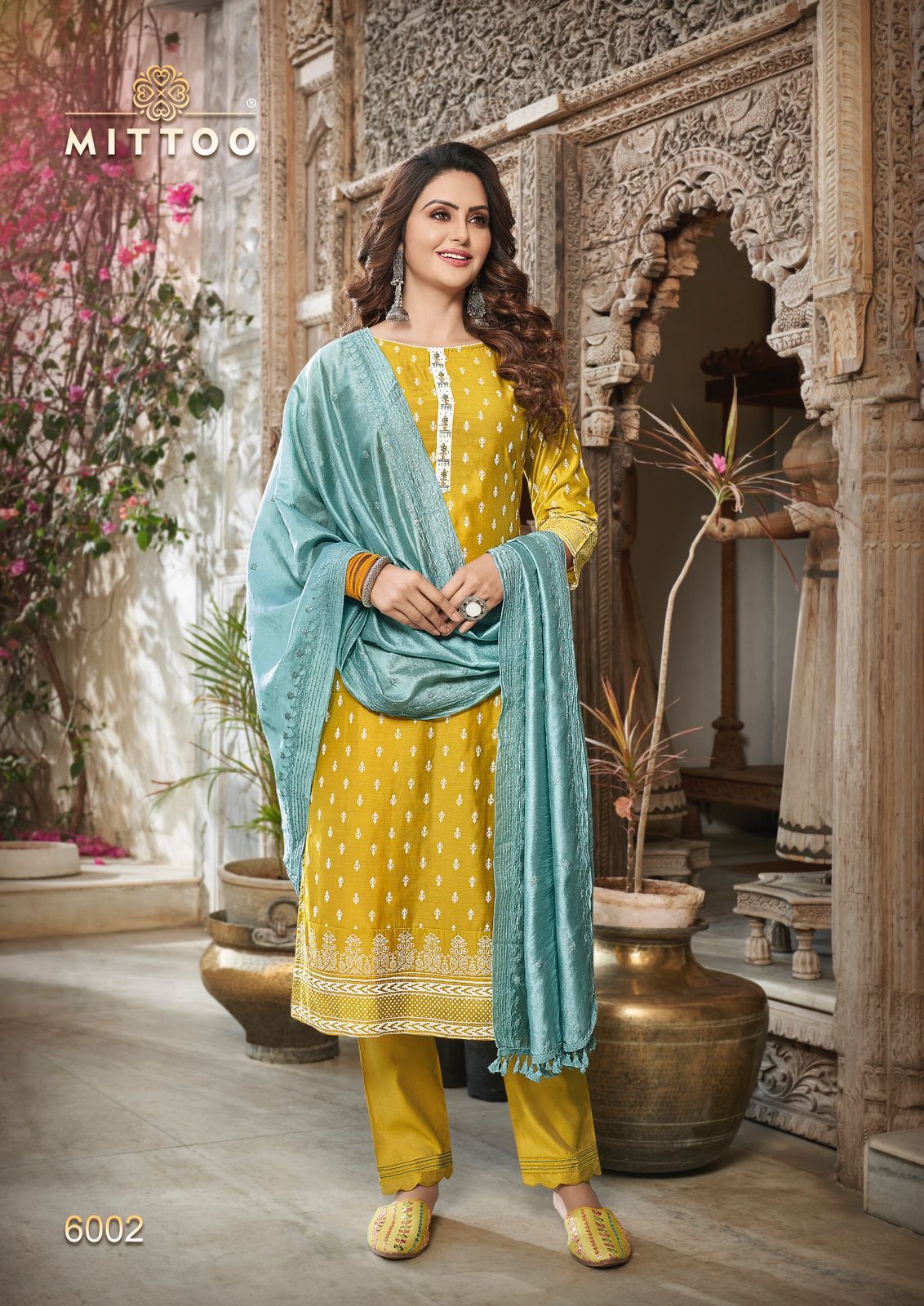 Mittoo Blue Berry Viscose Embroidery Designer Kurti Combo Set Wholesaler Surat