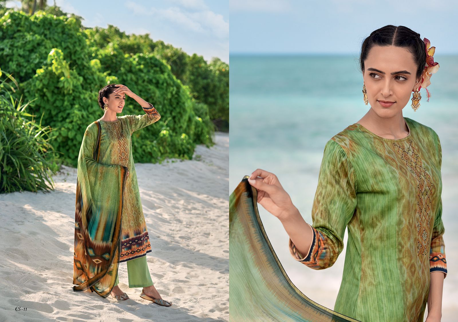 Varsha Ehrum Eshreen Silky Satin Digital Print With Embroidery Suits Wholesaler Surat