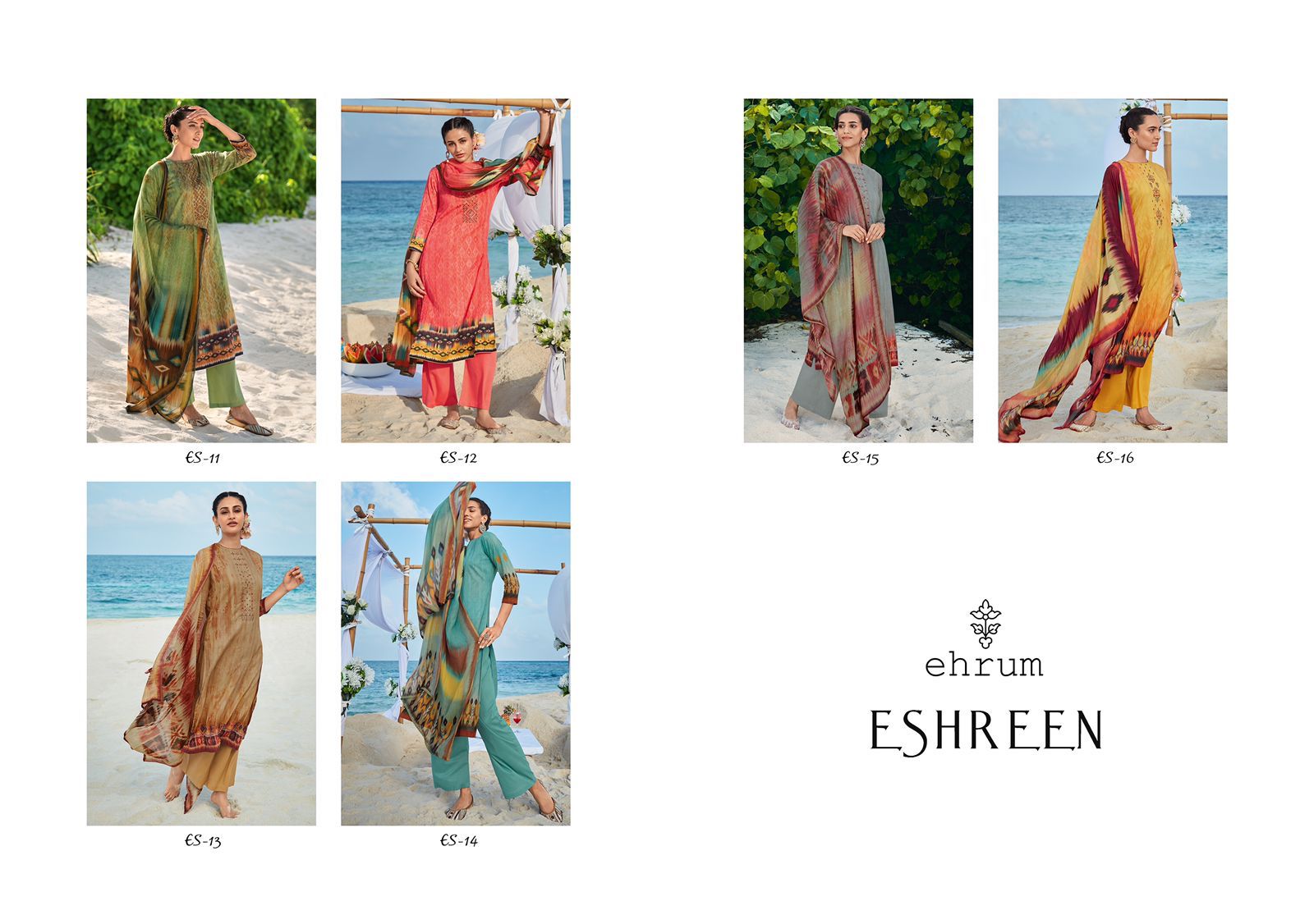 Varsha Ehrum Eshreen Silky Satin Digital Print With Embroidery Suits Wholesaler Surat