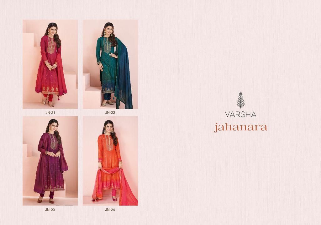 Varsha Jahanara Viscose Woven Digitally Printed Designer Suits Wholesaler Surat