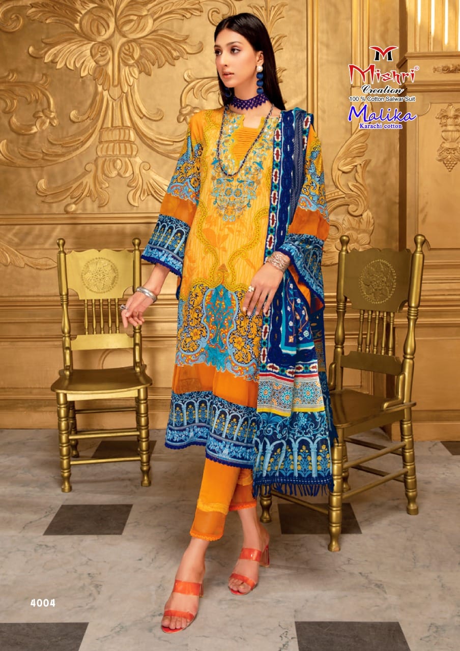 Mishri Creation Mallika Vol 4 Cotton Salwar Suits Wholesaler Surat