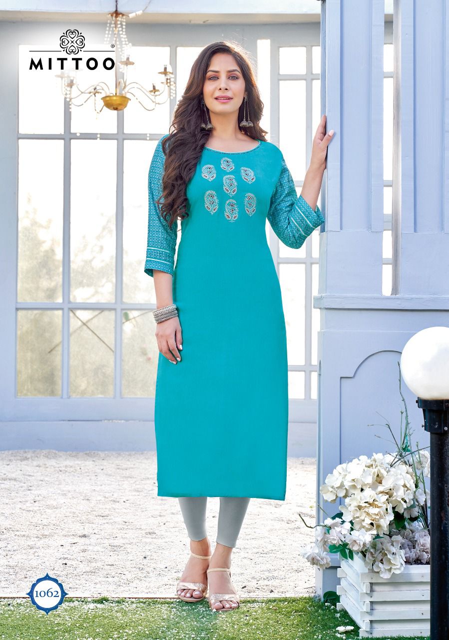 Mitton Prince Heavy Rayon Fancy Kurtis Wholesaler Surat