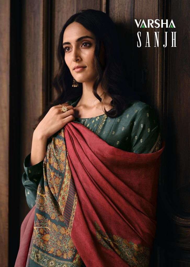 Varsha Sanjh Chanderi Woven With Fancy Embroidery Suits Wholesaler Surat