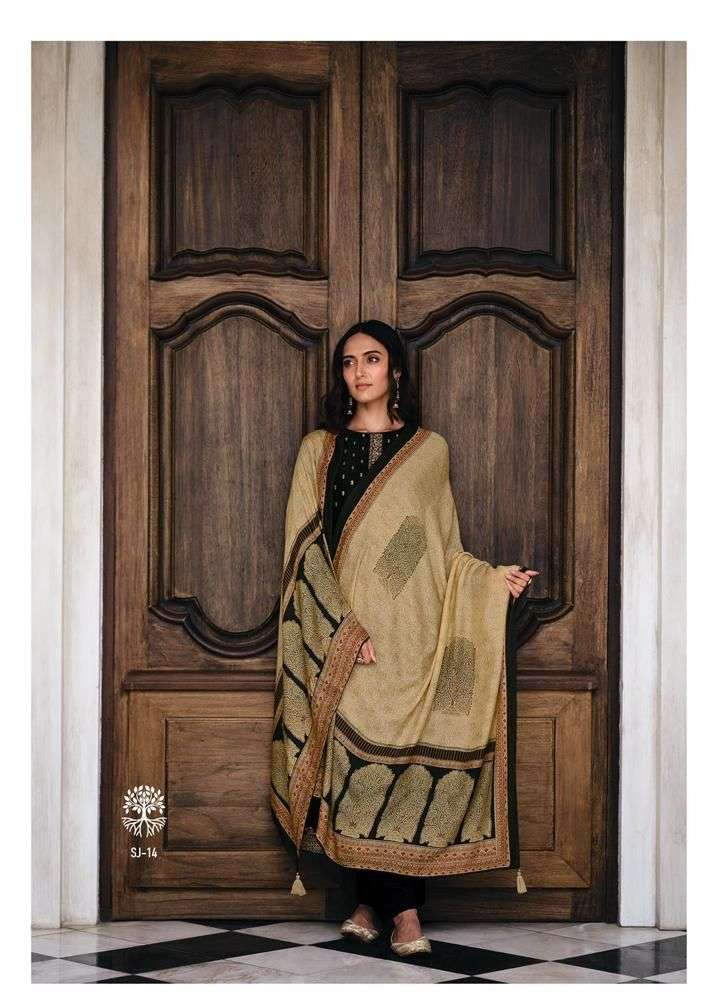 Varsha Sanjh Chanderi Woven With Fancy Embroidery Suits Wholesaler Surat