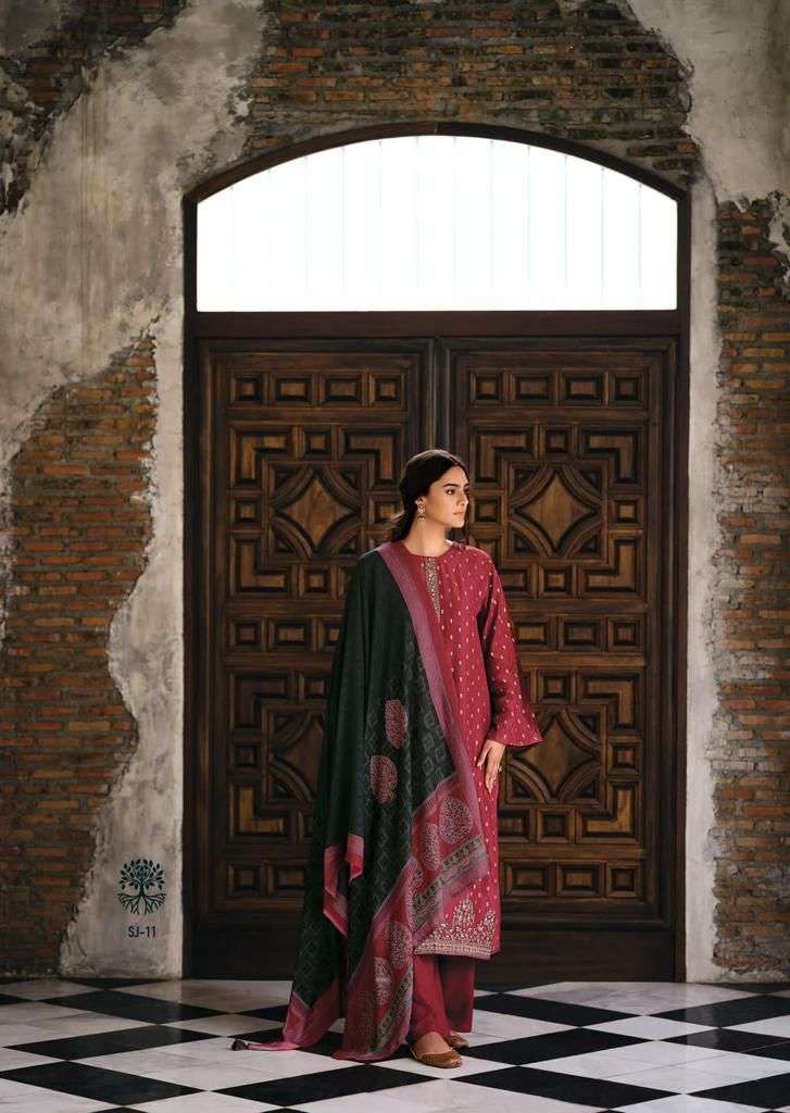 Varsha Sanjh Chanderi Woven With Fancy Embroidery Suits Wholesaler Surat