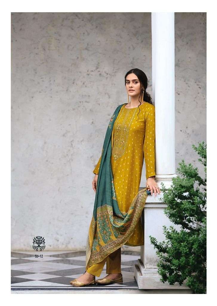 Varsha Sanjh Chanderi Woven With Fancy Embroidery Suits Wholesaler Surat
