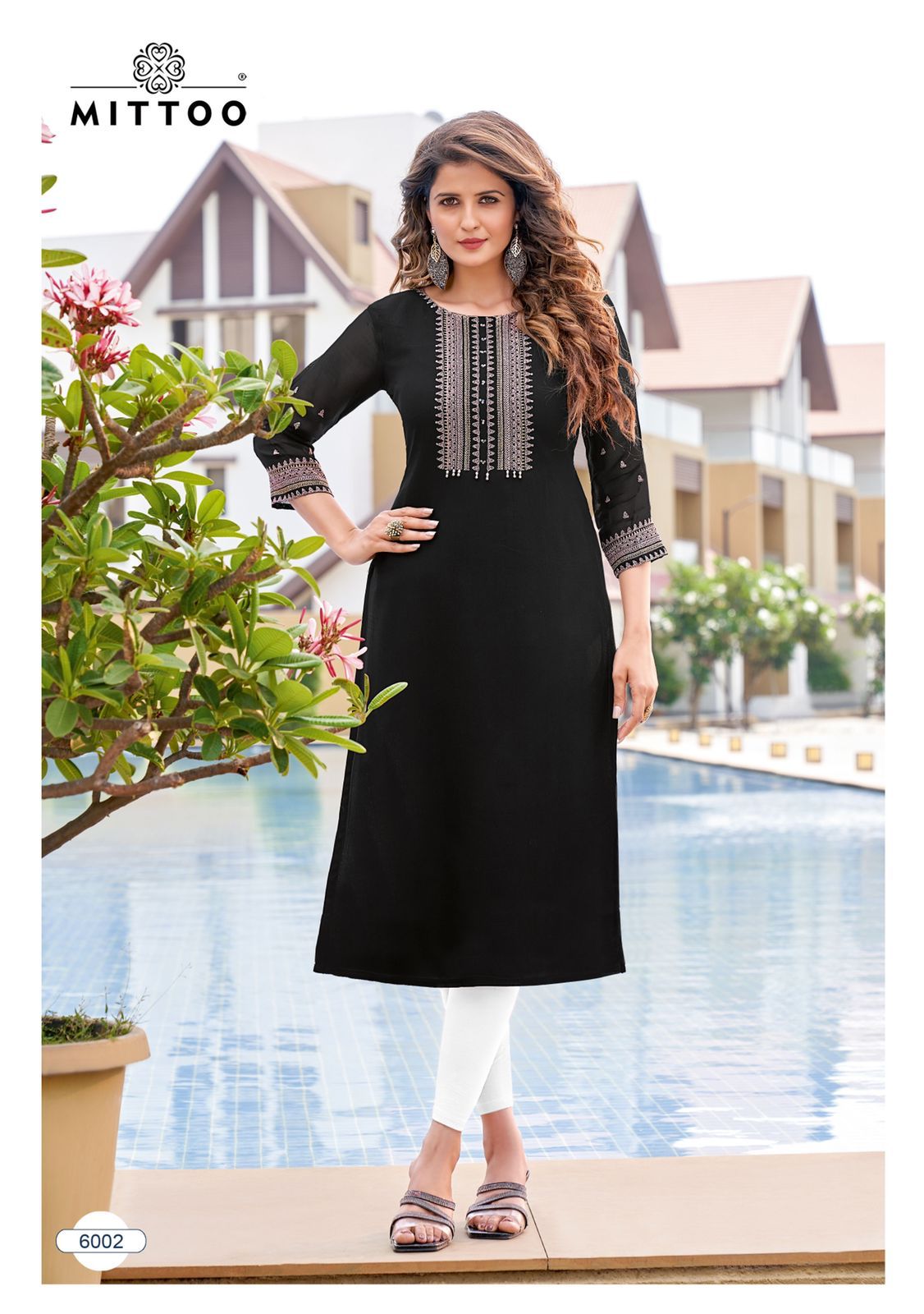 Mittoo Satrang Viscose Georgette With Fancy Designer Kurtis Wholesaler Surat