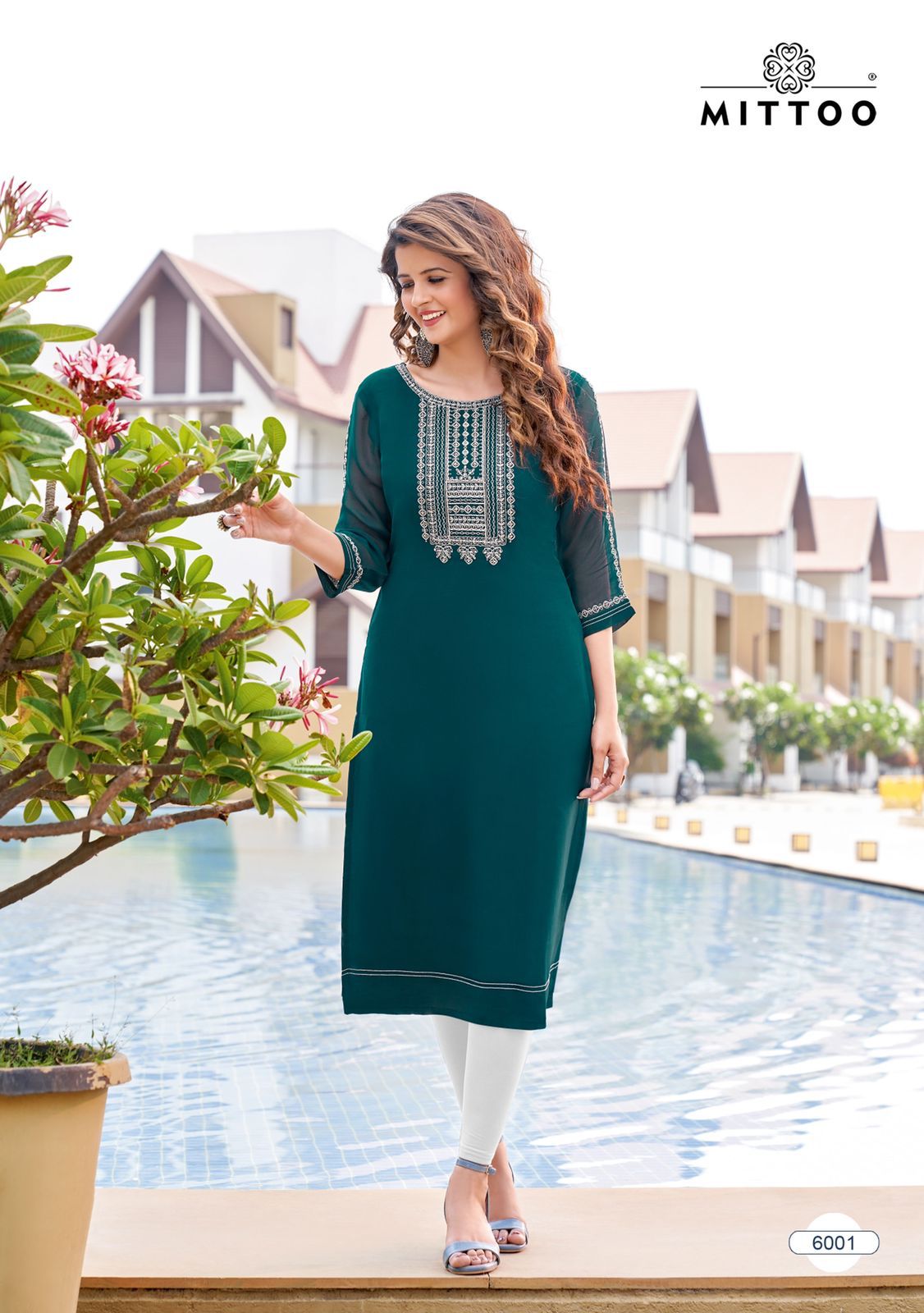 Mittoo Satrang Viscose Georgette With Fancy Designer Kurtis Wholesaler Surat