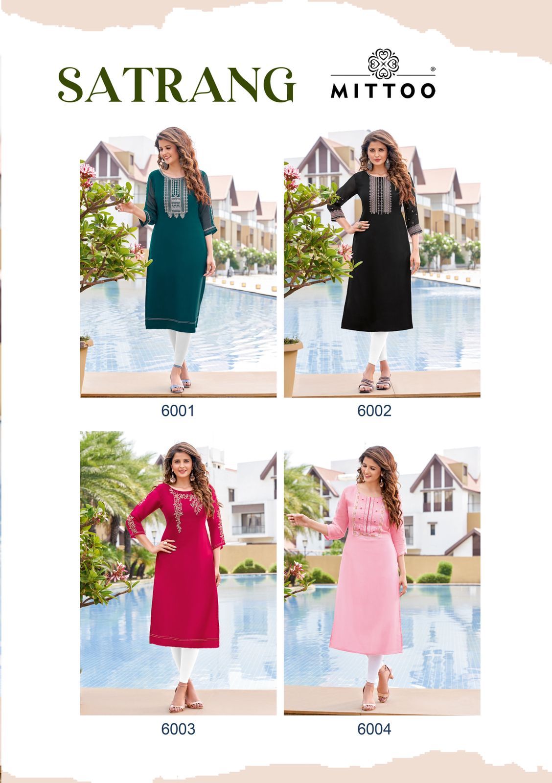 Mittoo Satrang Viscose Georgette With Fancy Designer Kurtis Wholesaler Surat