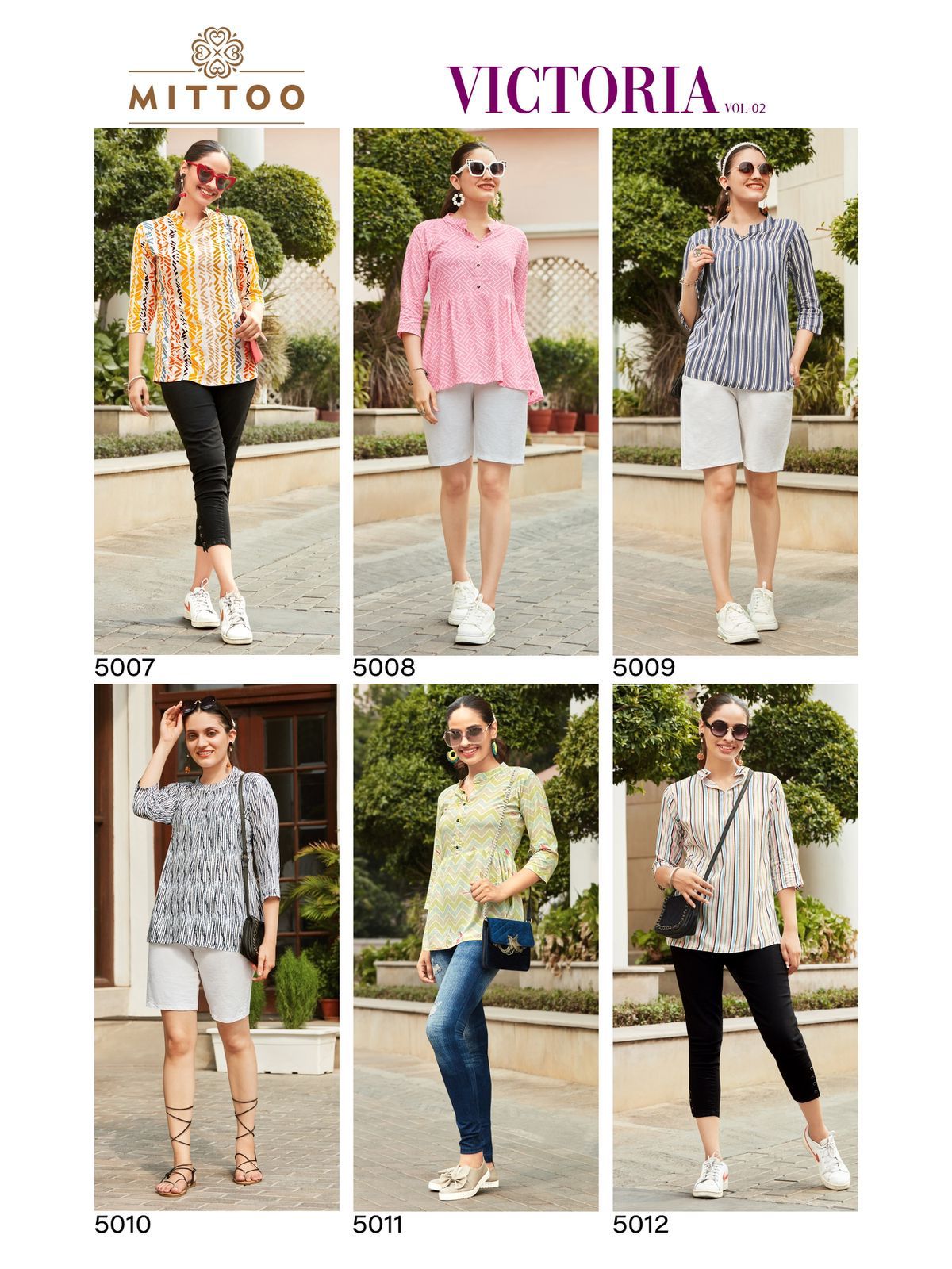 Mittoo Victoria Vol 2 Rayon Printed Fancy Western Tops Kurtis Wholesaler Surat