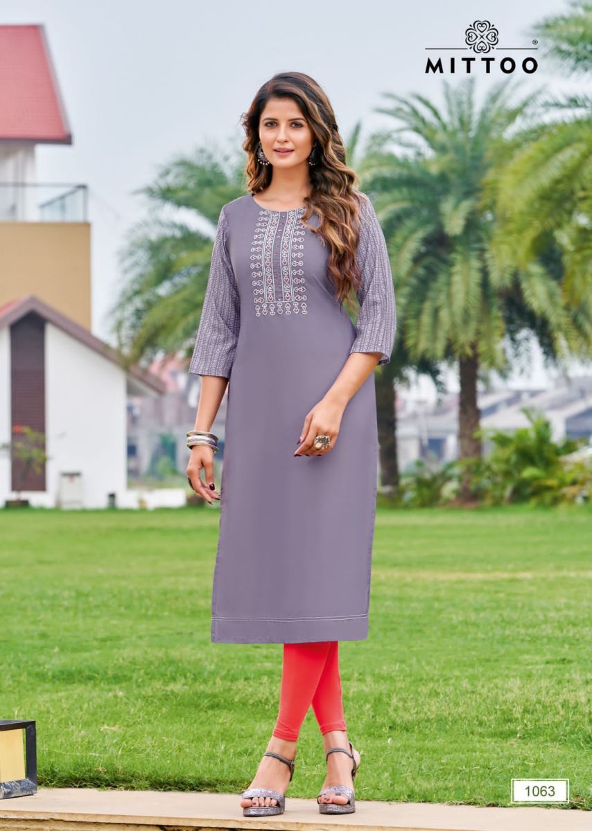 Mittoo Prince Vol 2 Heavy Rayon Fancy Kurtis Wholesaler Surat