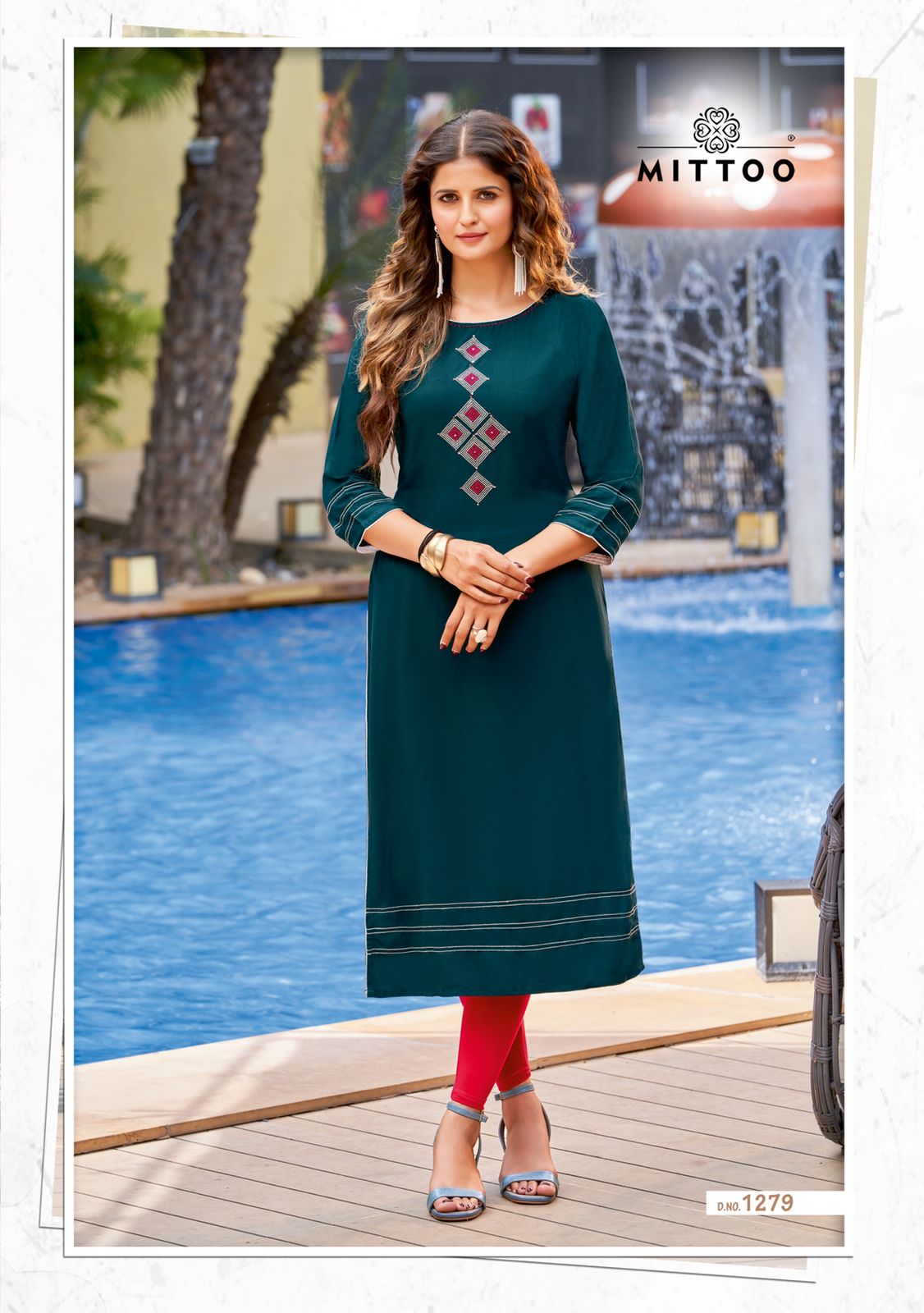 Mittoo Palak Vol 32 Rayon Fancy Straight Pattern Kurtis Wholesaler Surat