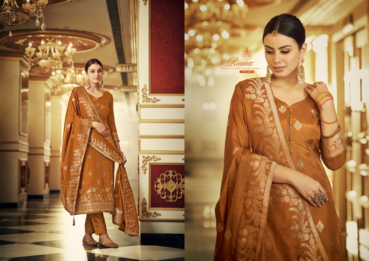 BELLIZA DESIGNER STUDIO RINAAZ DOLA JACQUARD SUIT 