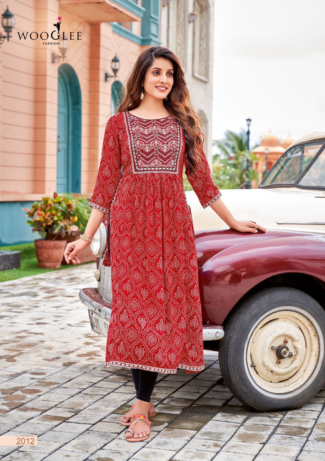 Wooglee Verona Rayon  Fancy Print Kurtis Wholesaler Surat