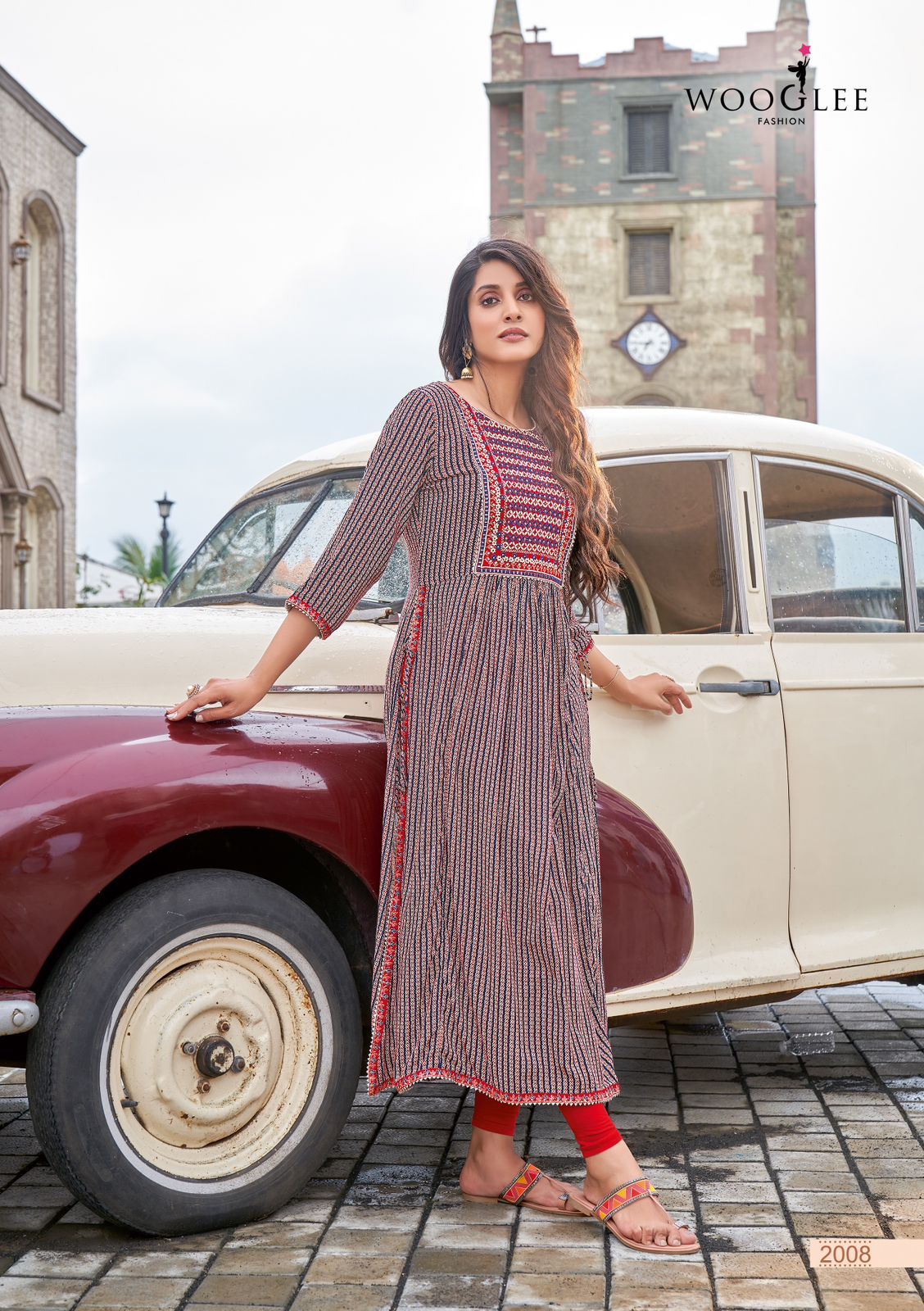 Wooglee Verona Rayon  Fancy Print Kurtis Wholesaler Surat