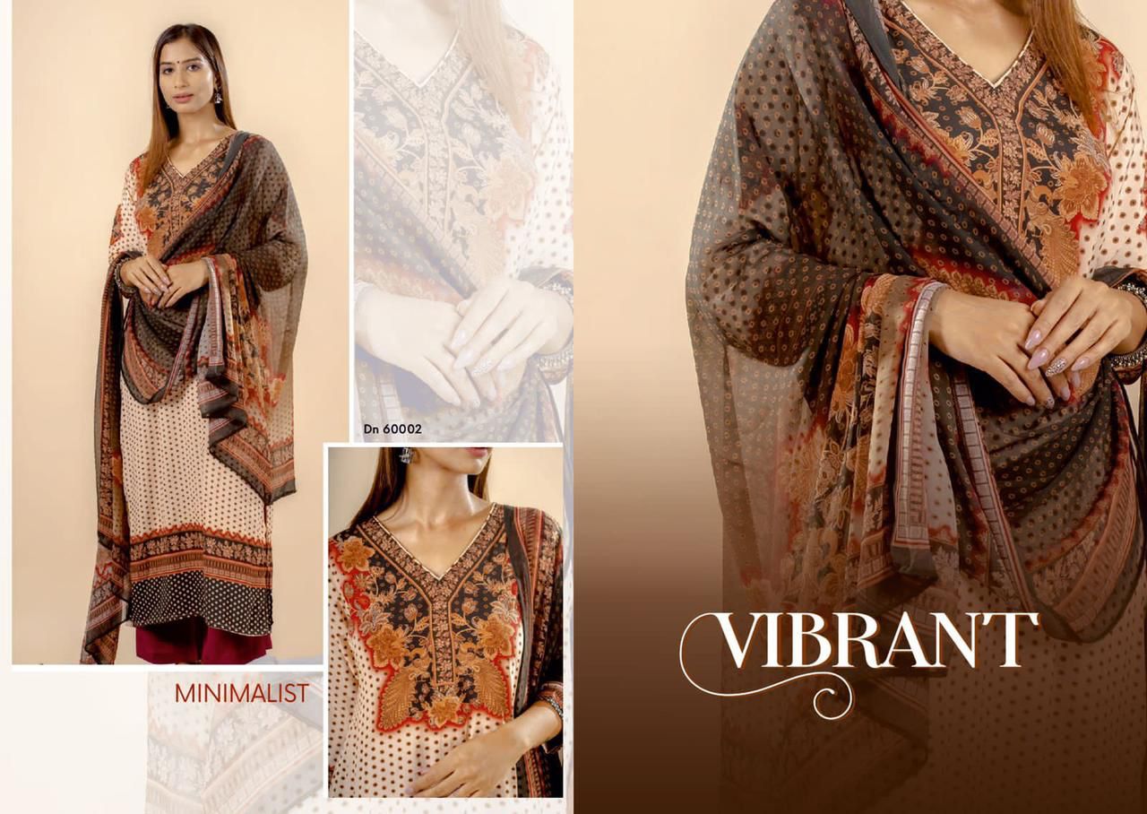 Sushma Vibrant Digital Print Designer Crape Salwar Suits Wholesaler Surat