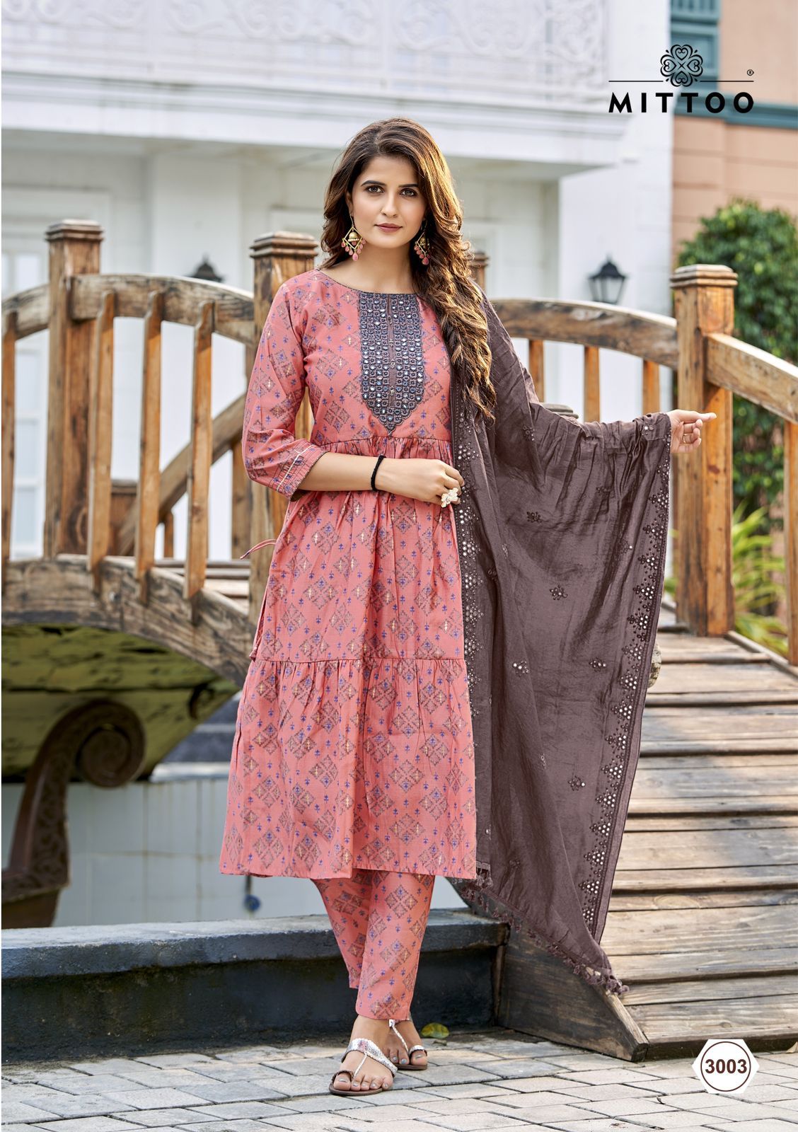 Mittoo Parampara Printed Viscose Fancy Hand Work Designer Kurti Combo Set Wholesaler Surat