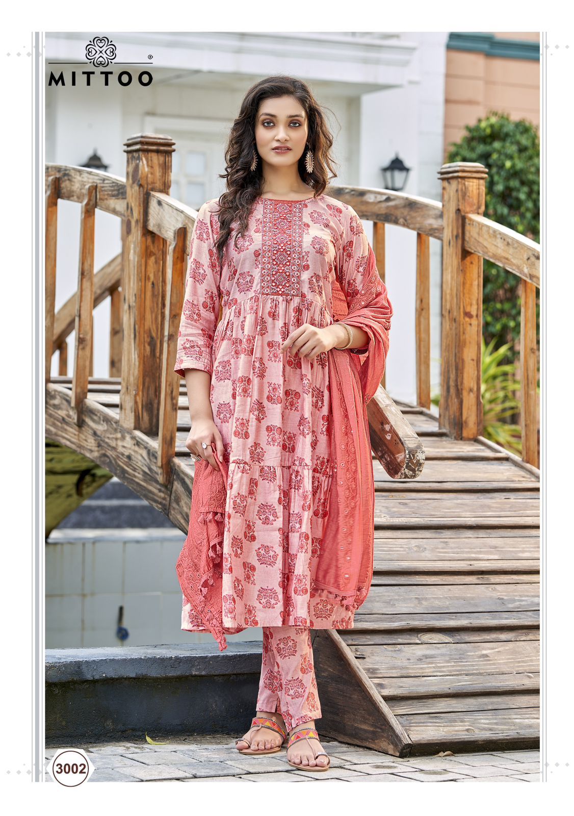 Mittoo Parampara Printed Viscose Fancy Hand Work Designer Kurti Combo Set Wholesaler Surat