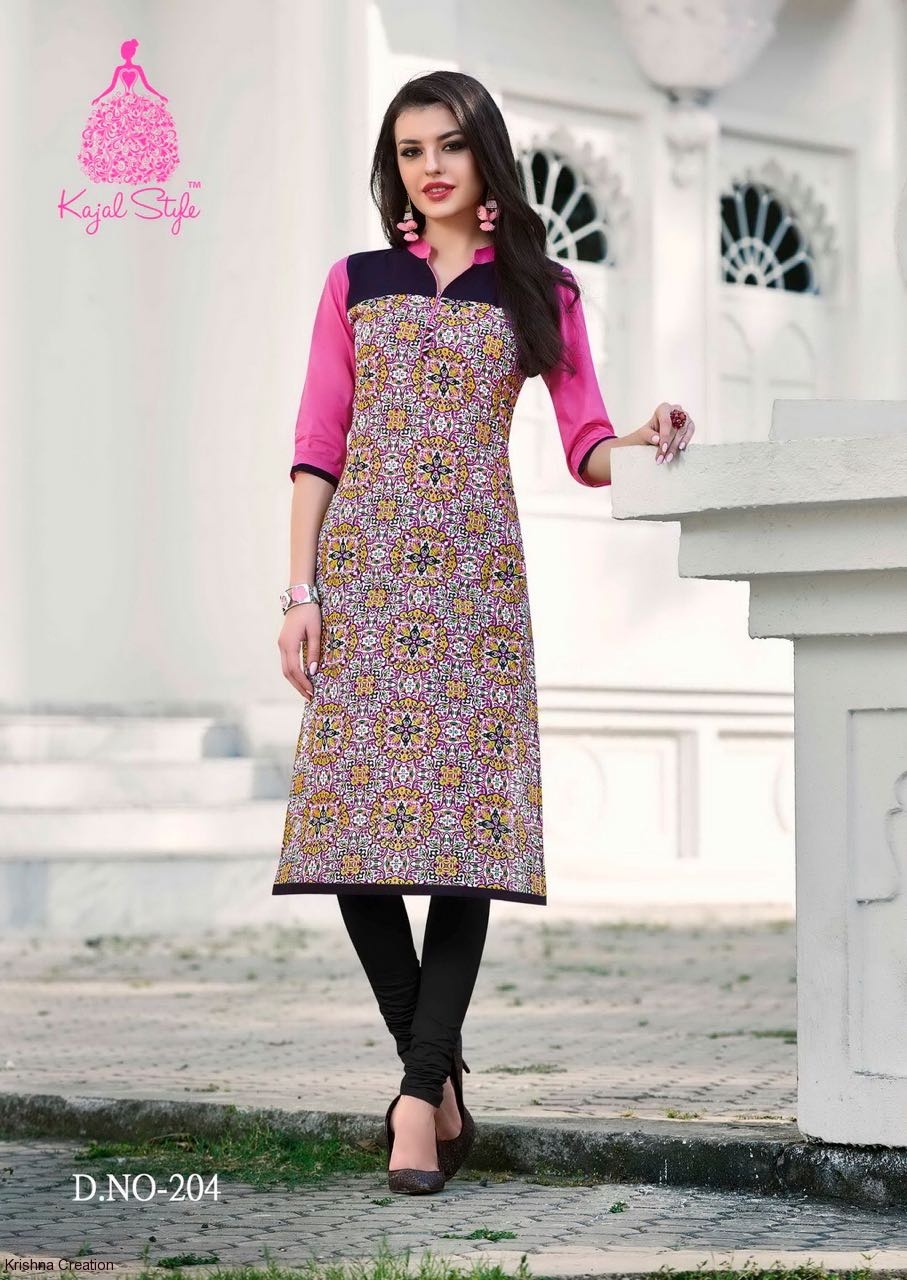 Kajal Style Town Beauty Vol 2 Cotton Printed Kurtis Wholesaler Surat