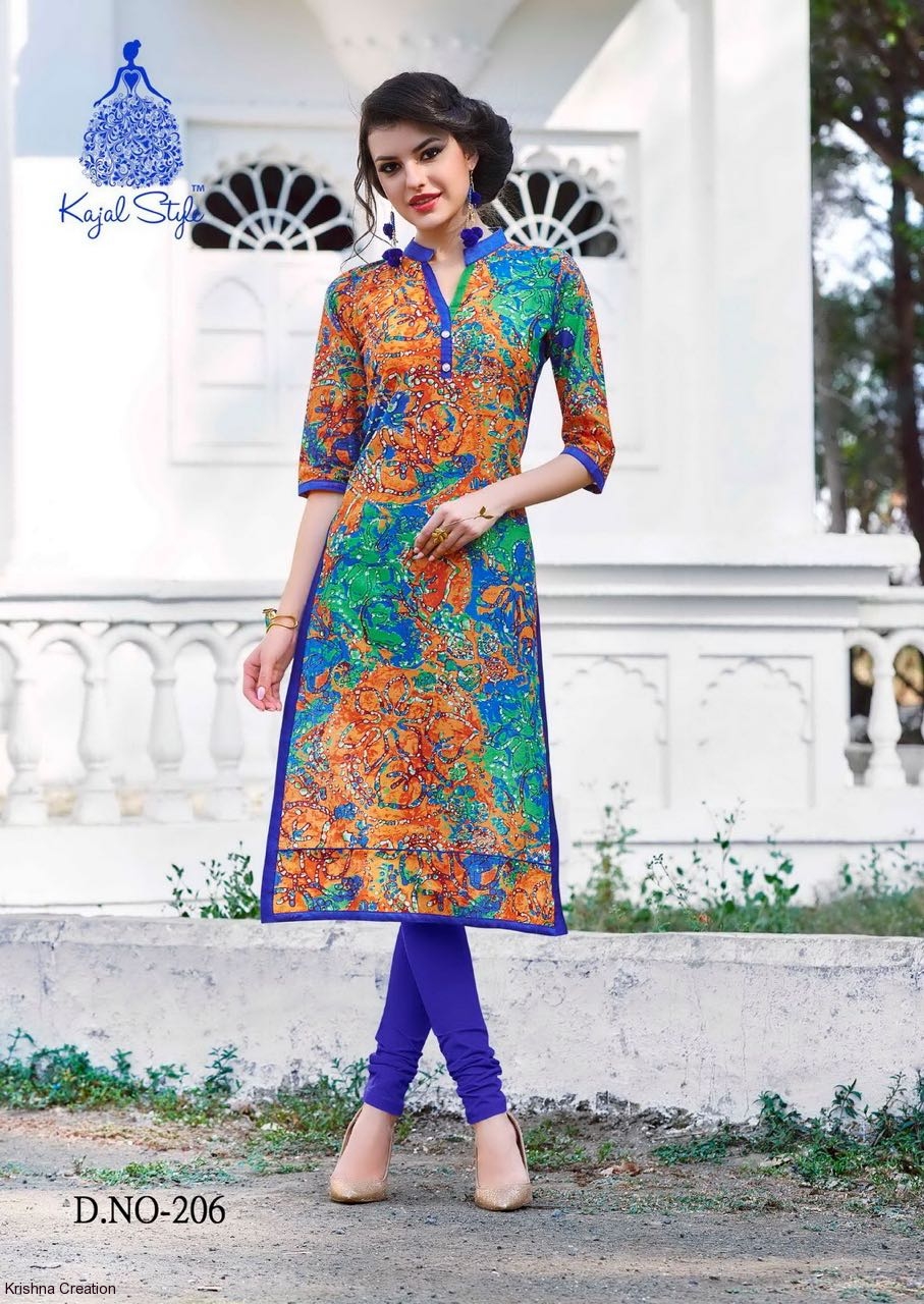 Kajal Style Town Beauty Vol 2 Cotton Printed Kurtis Wholesaler Surat