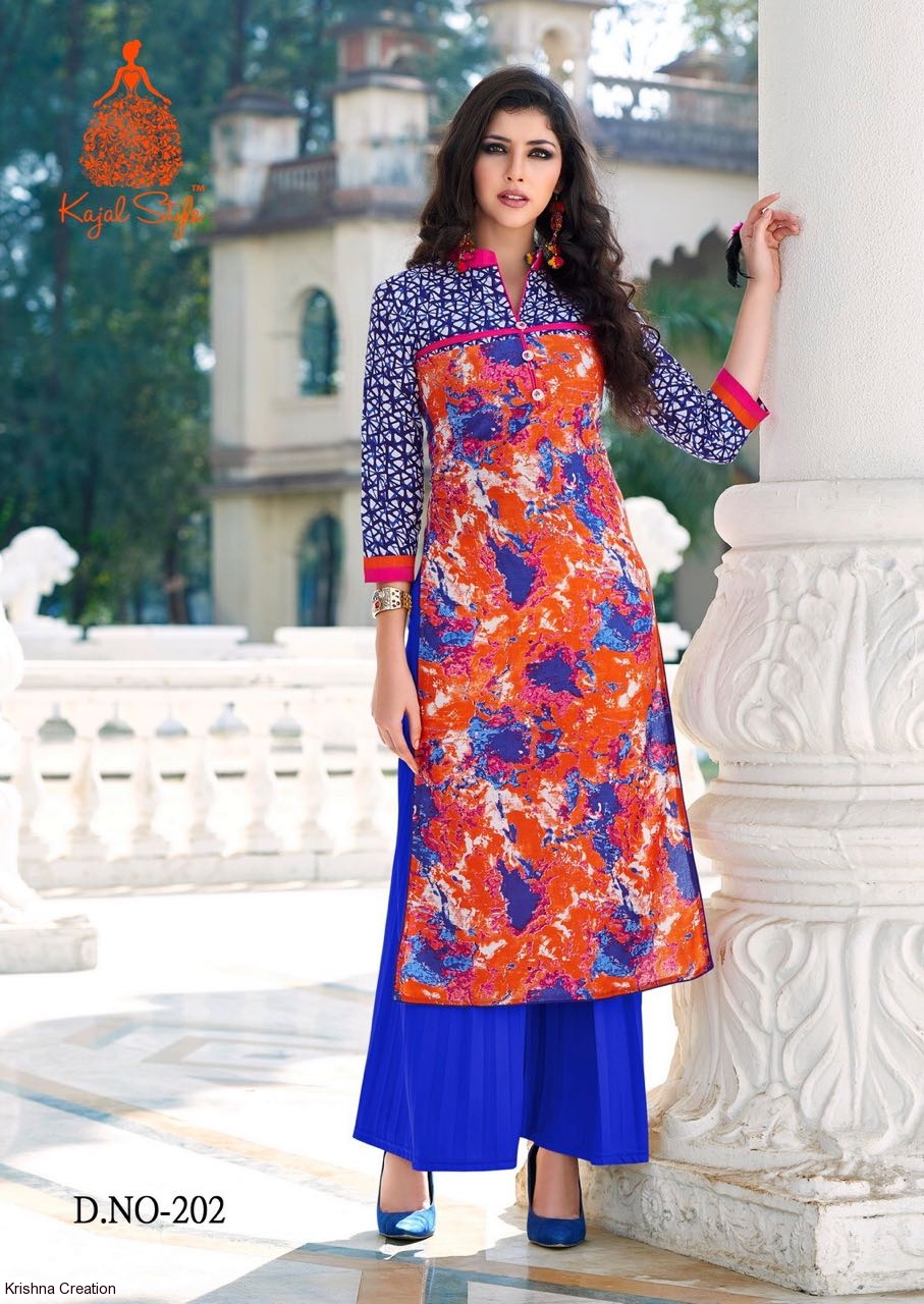 Kajal Style Town Beauty Vol 2 Cotton Printed Kurtis Wholesaler Surat