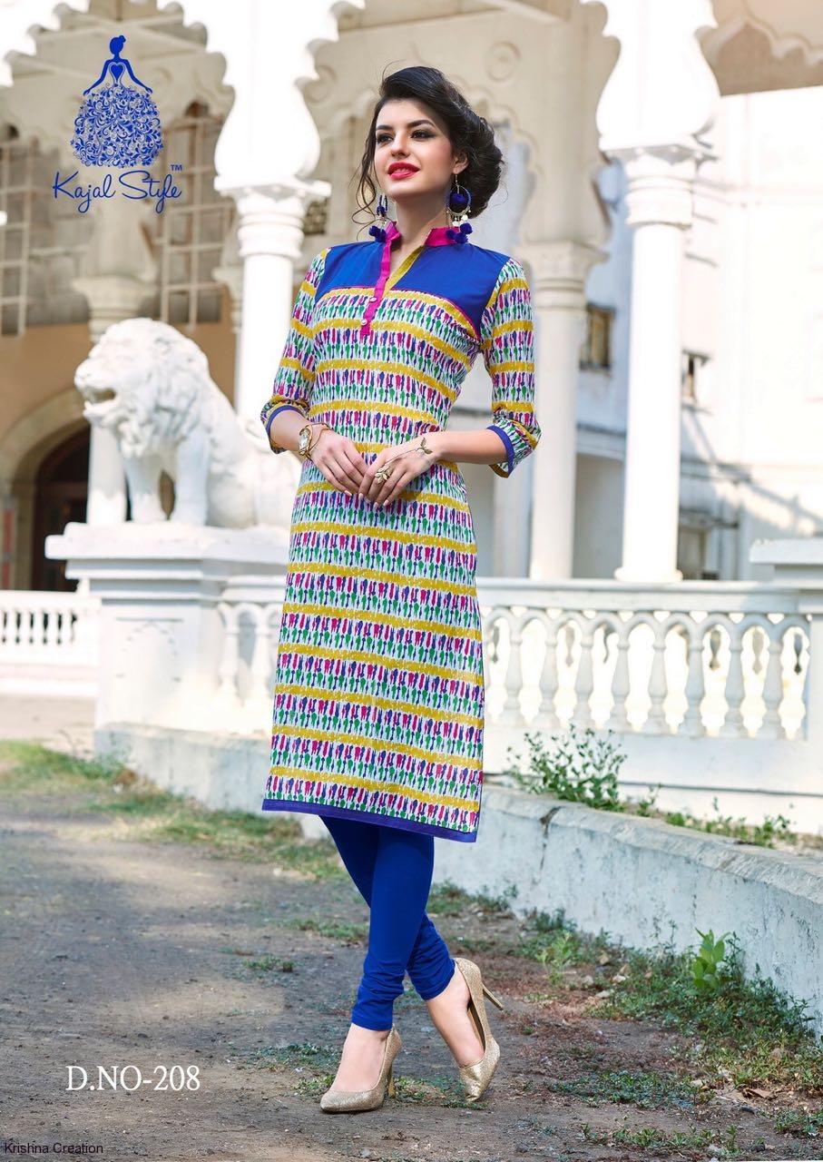 Kajal Style Town Beauty Vol 2 Cotton Printed Kurtis Wholesaler Surat