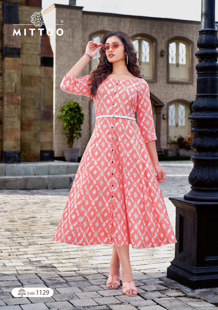 Mittoo Belt Vol 11 Printed Rayon Fancy Kurtis Wholesaler Surat