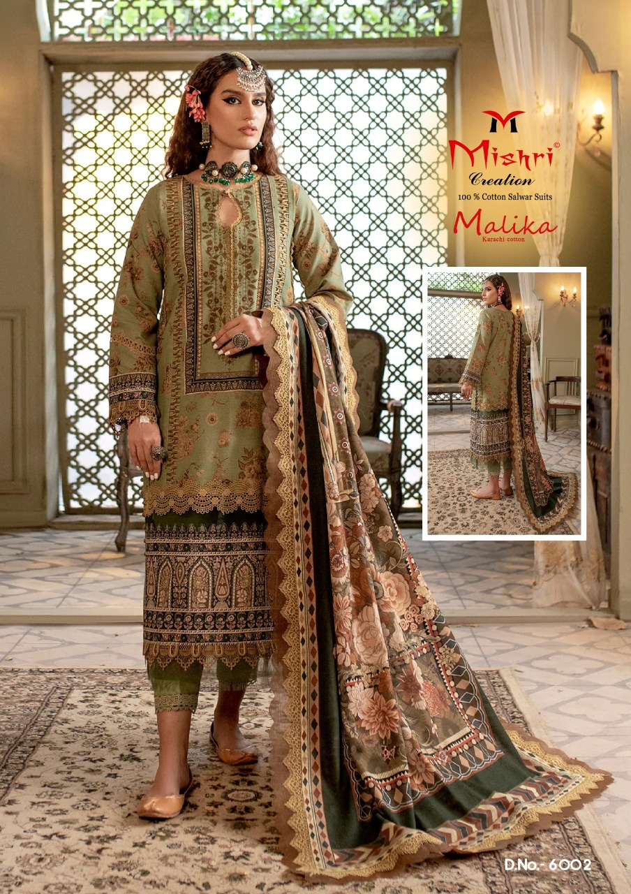 Mishri Creation Mallika Vol 6 Karachi Cotton Salwar Suits Wholesaler Surat