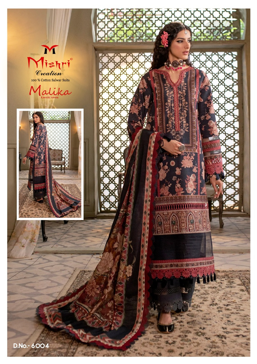Mishri Creation Mallika Vol 6 Karachi Cotton Salwar Suits Wholesaler Surat