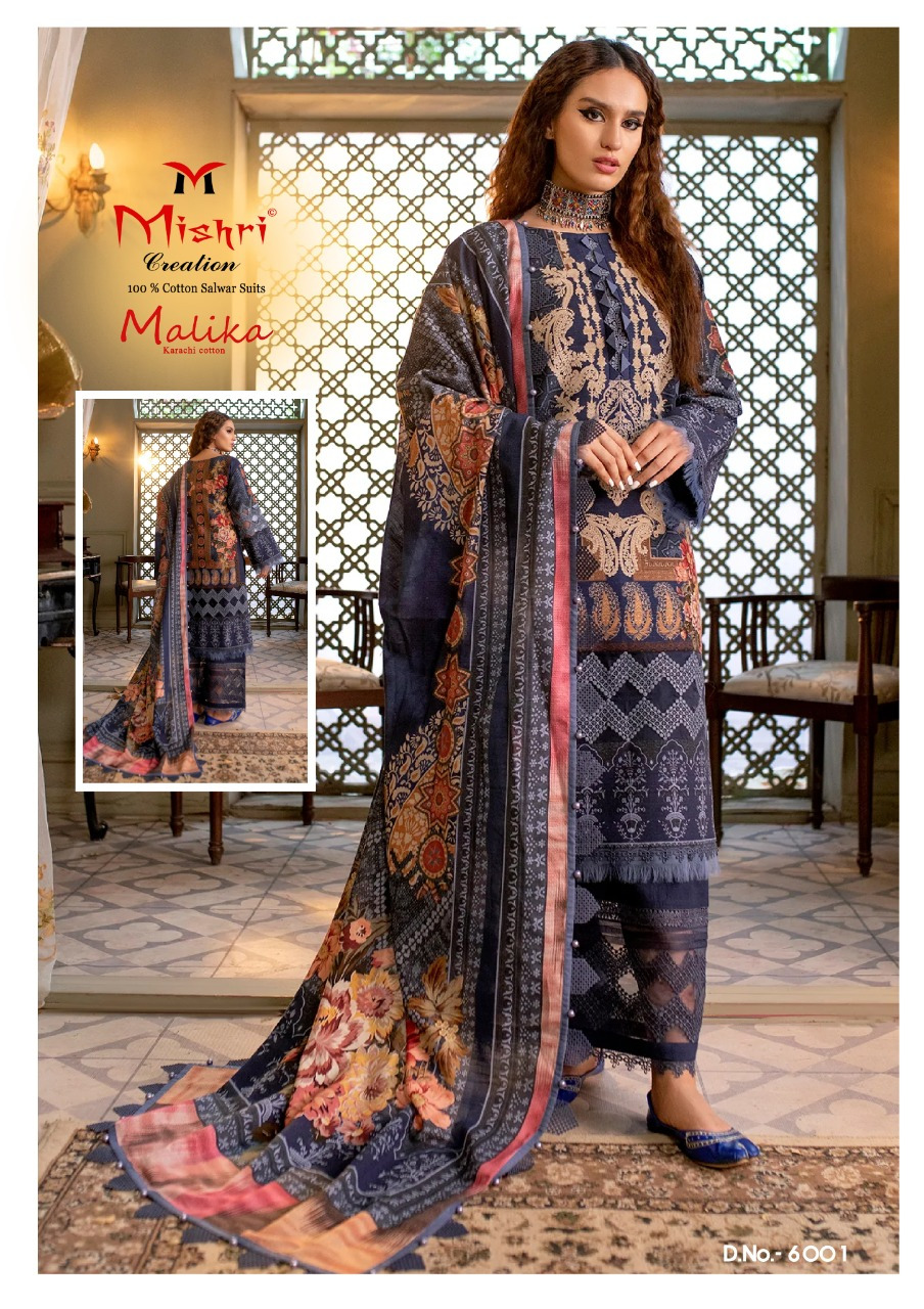 Mishri Creation Mallika Vol 6 Karachi Cotton Salwar Suits Wholesaler Surat