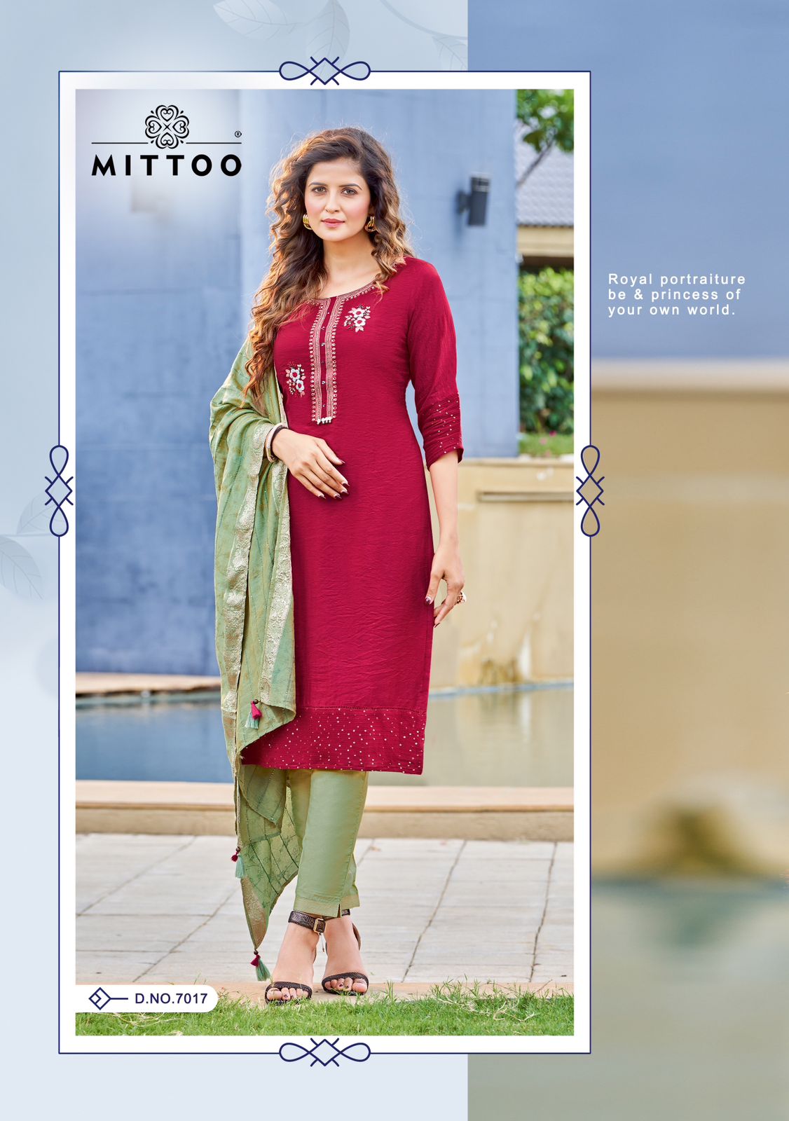 Mitto Life Style Vol 2 Kurti Pant Dupatta 3 Piece Pair At Very Best Online Price Surat Dealer