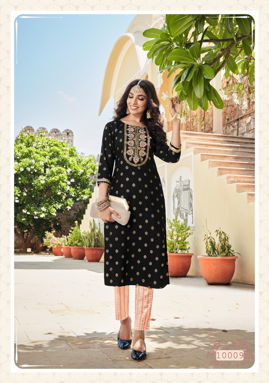 Kajal Style Fashion Label Vol 10 Kurti Plazo Pair Latest Collection Best Price Dealer