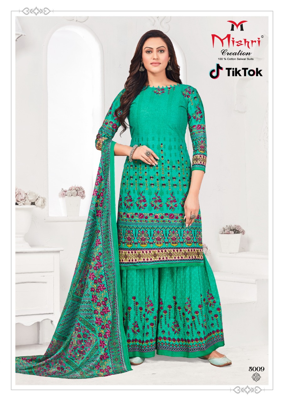 Mishri Creation Tik Tok Vol 5 Cotton Printed Dress Material Wholesaler Surat