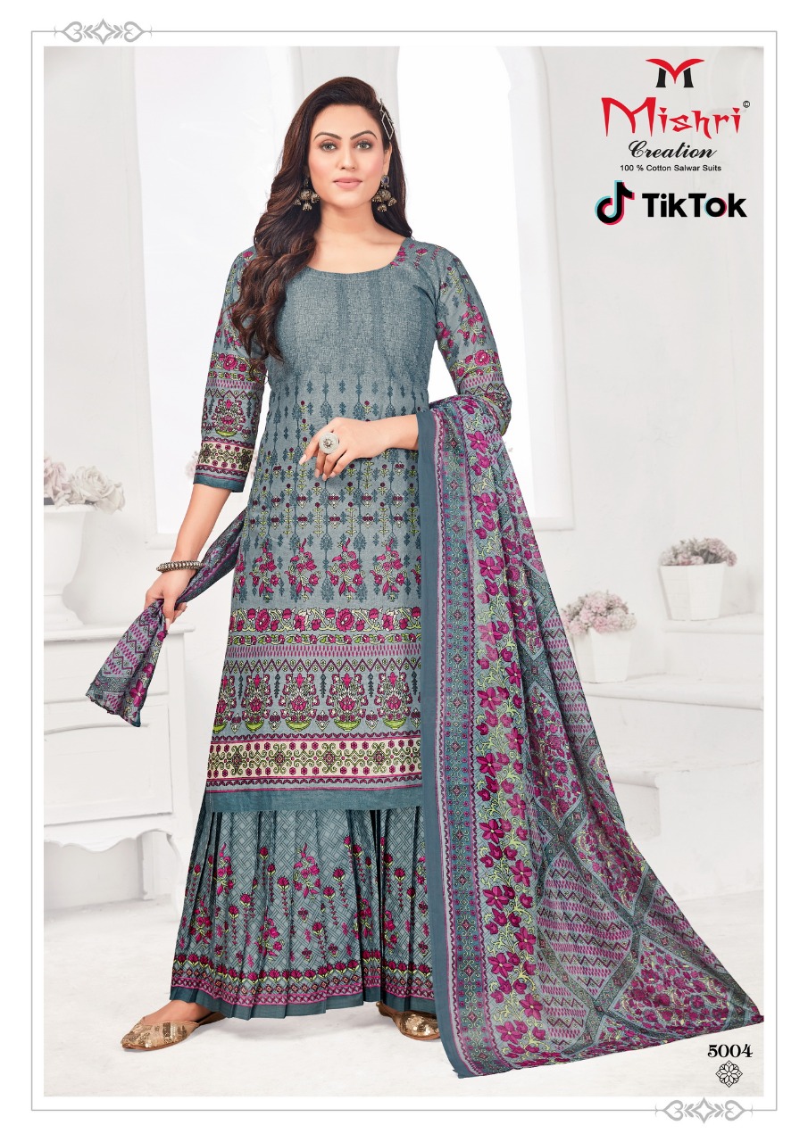Mishri Creation Tik Tok Vol 5 Cotton Printed Dress Material Wholesaler Surat