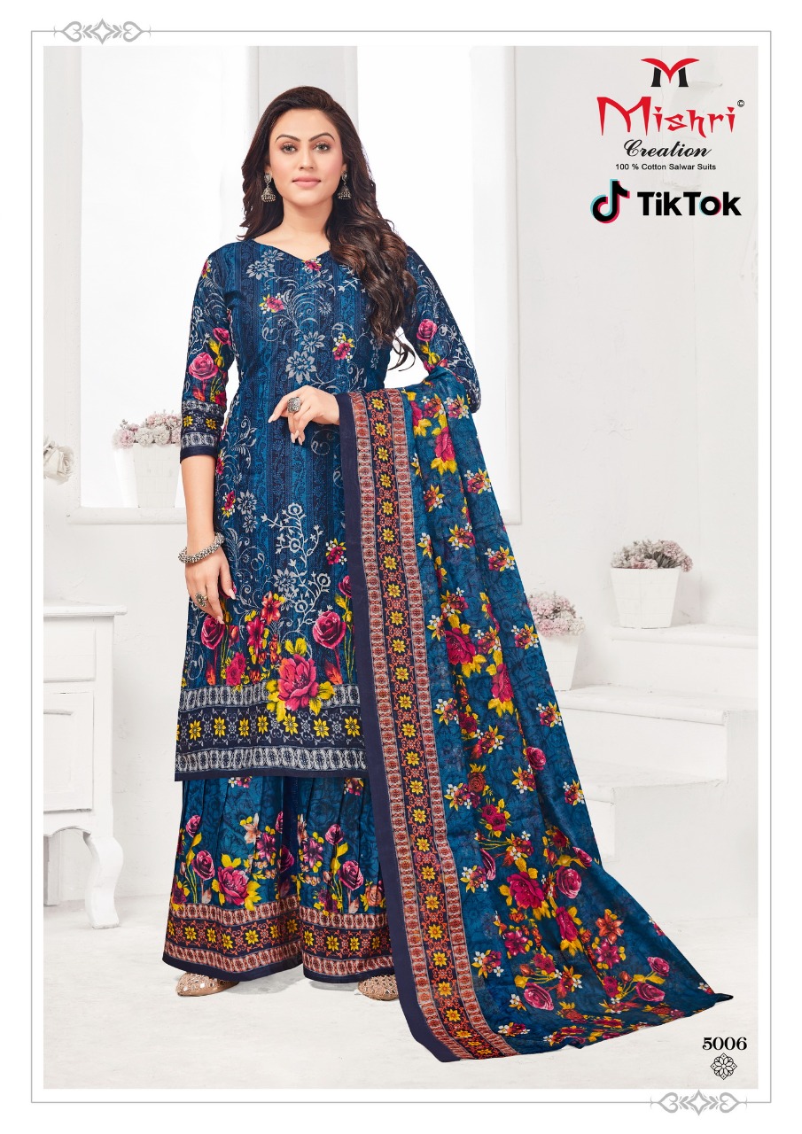 Mishri Creation Tik Tok Vol 5 Cotton Printed Dress Material Wholesaler Surat