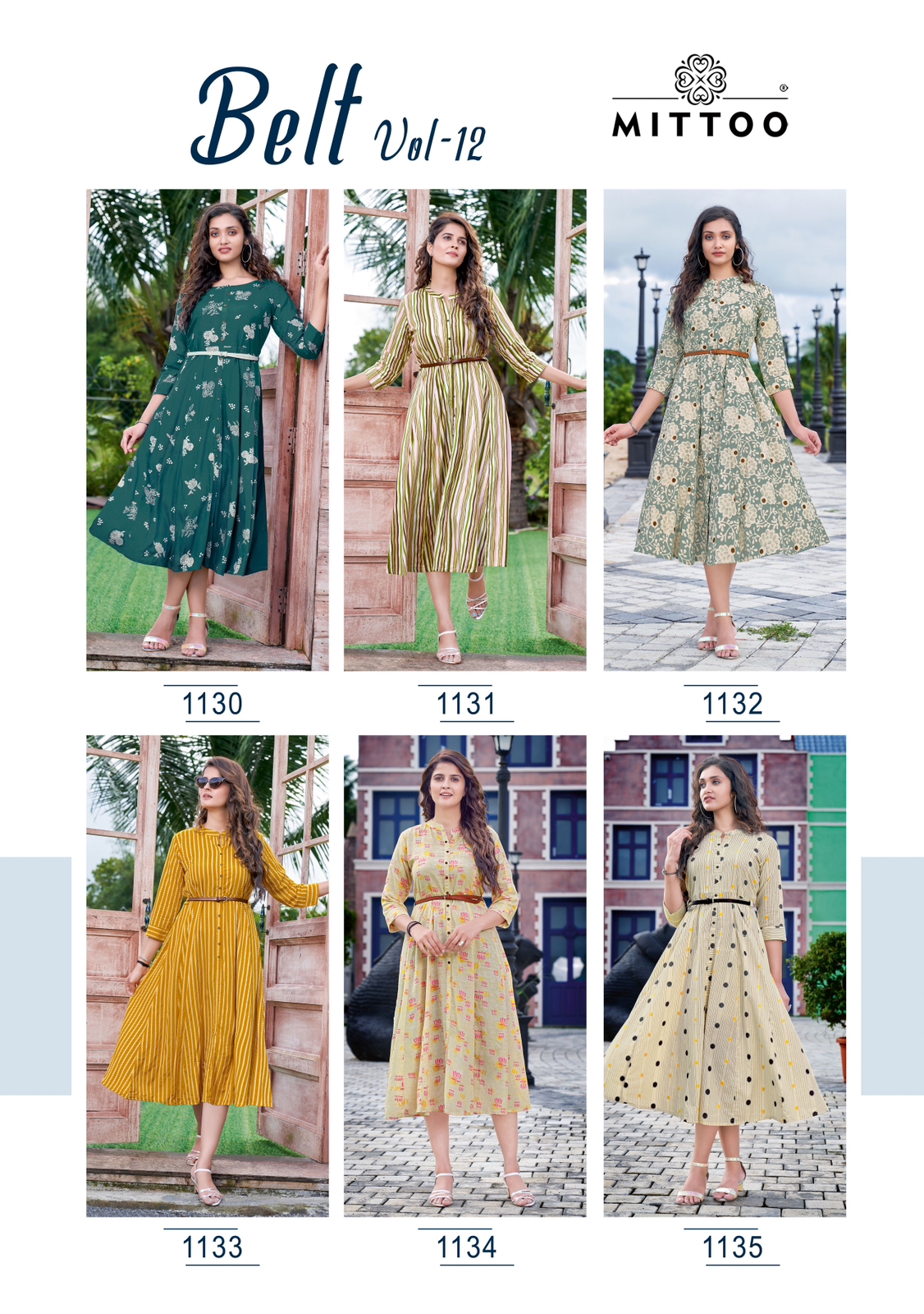 Mittoo Belt Vol 12 Rayon Prints Fancy Frock Style Kurtis Wholesaler Surat