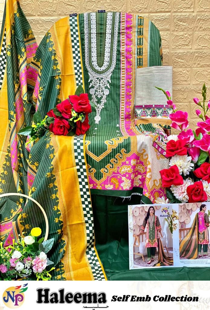 Nand Gopal Haleema Lawn Cotton Print With Embroidery Work Suits Wholesaler Surat