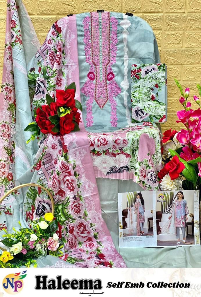 Nand Gopal Haleema Lawn Cotton Print With Embroidery Work Suits Wholesaler Surat