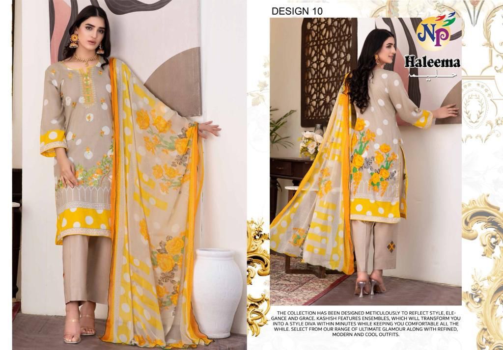 Nand Gopal Haleema Lawn Cotton Print With Embroidery Work Suits Wholesaler Surat