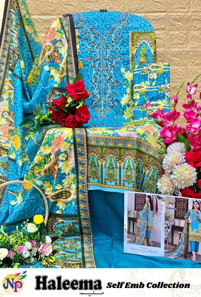 Nand Gopal Haleema Lawn Cotton Print With Embroidery Work Suits Wholesaler Surat