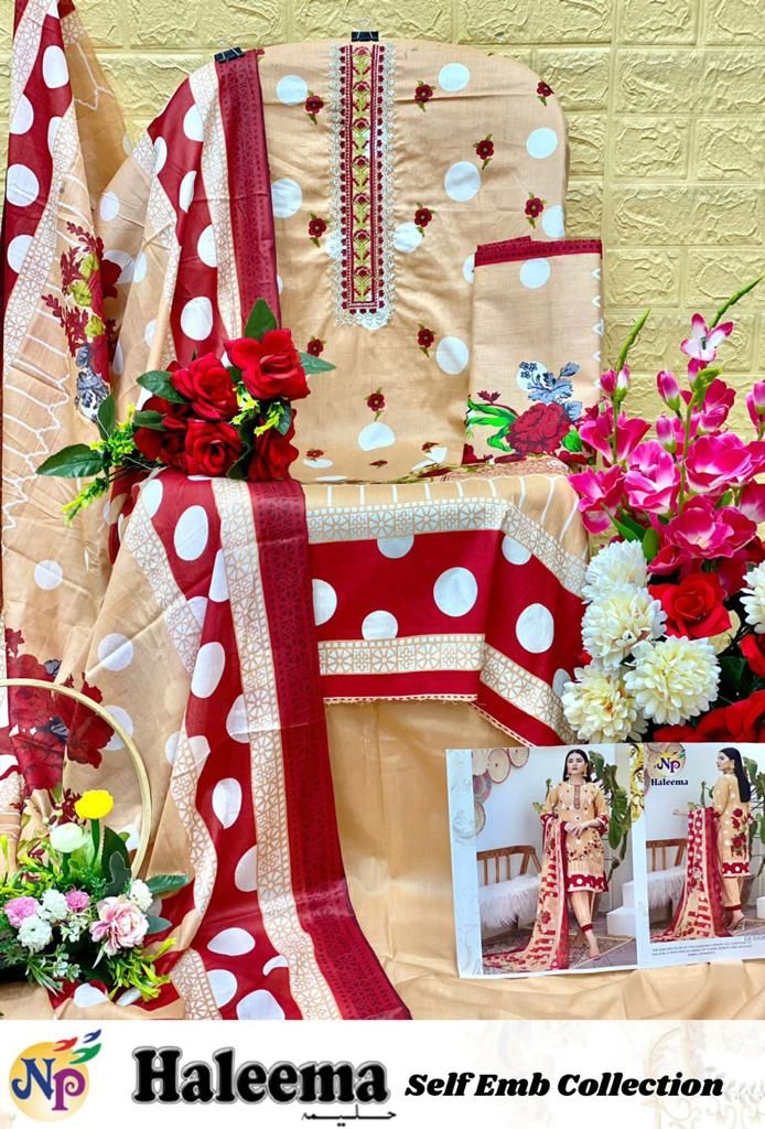 Nand Gopal Haleema Lawn Cotton Print With Embroidery Work Suits Wholesaler Surat