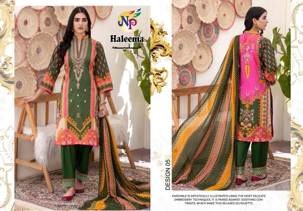 Nand Gopal Haleema Lawn Cotton Print With Embroidery Work Suits Wholesaler Surat