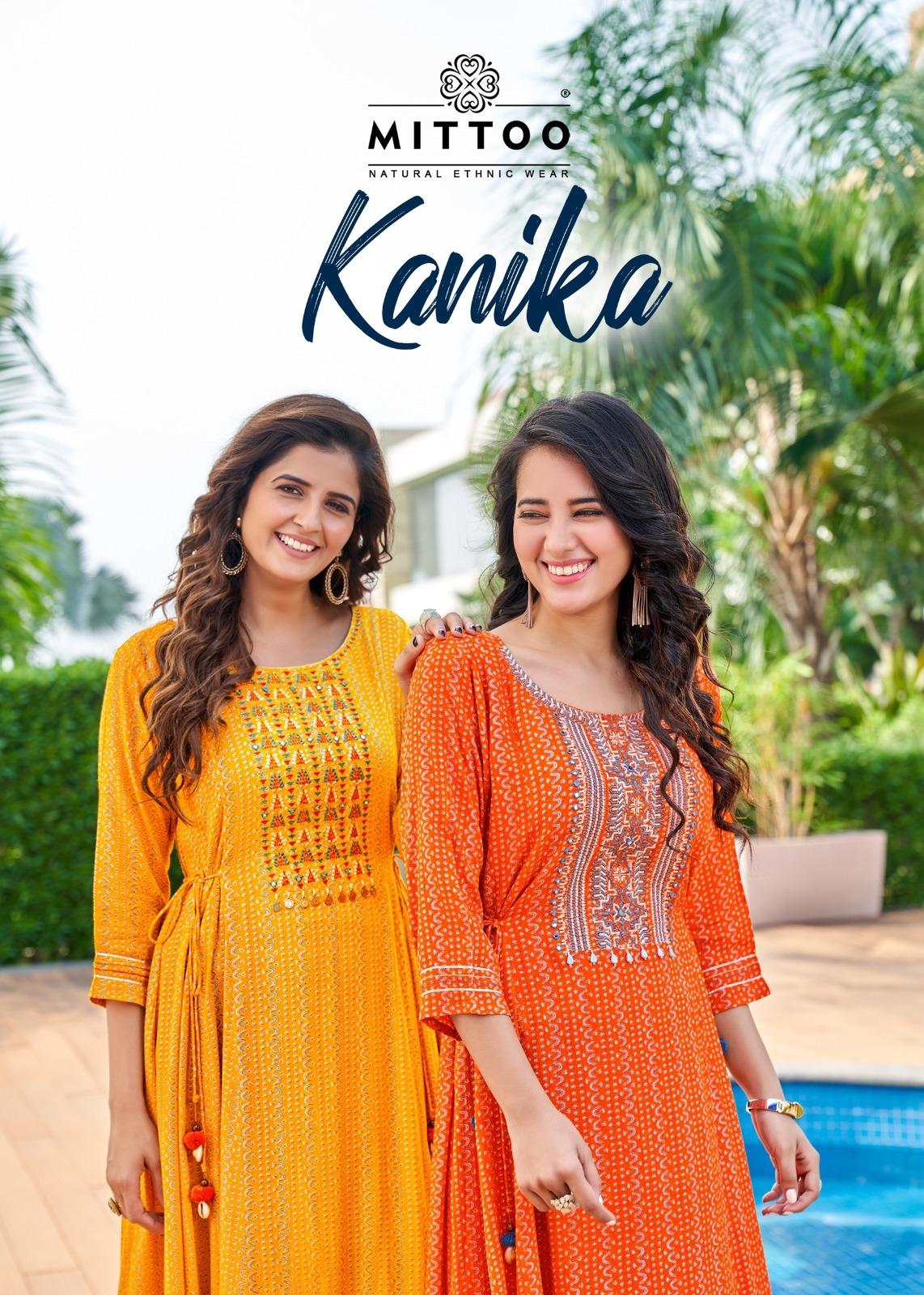 Mittoo Kanika Rayon Printed Fancy Party Wear Kurtis Wholesaler Surat
