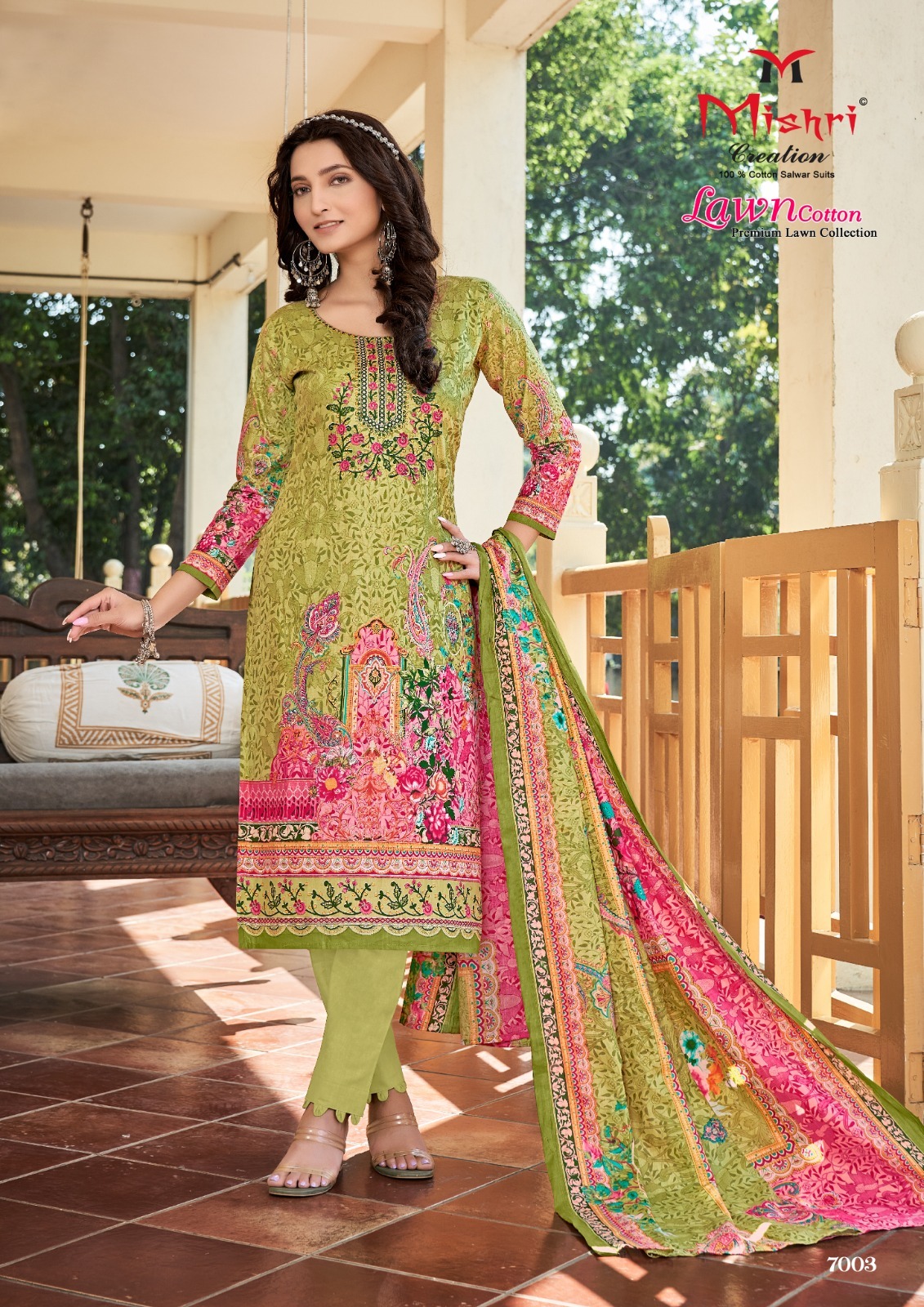 Mishri Creation Lawn Cotton Vol 7 Cotton Karachi Style Print Suits Wholesaler Surat