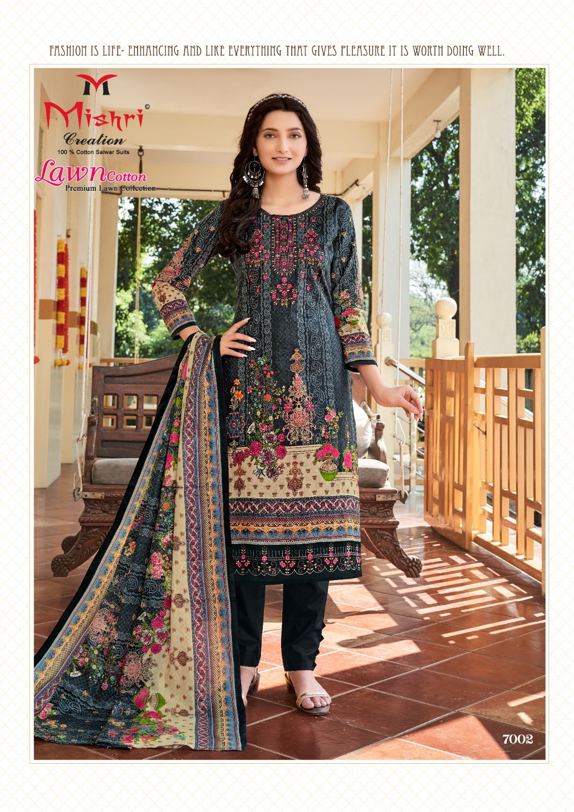 Mishri Creation Lawn Cotton Vol 7 Cotton Karachi Style Print Suits Wholesaler Surat