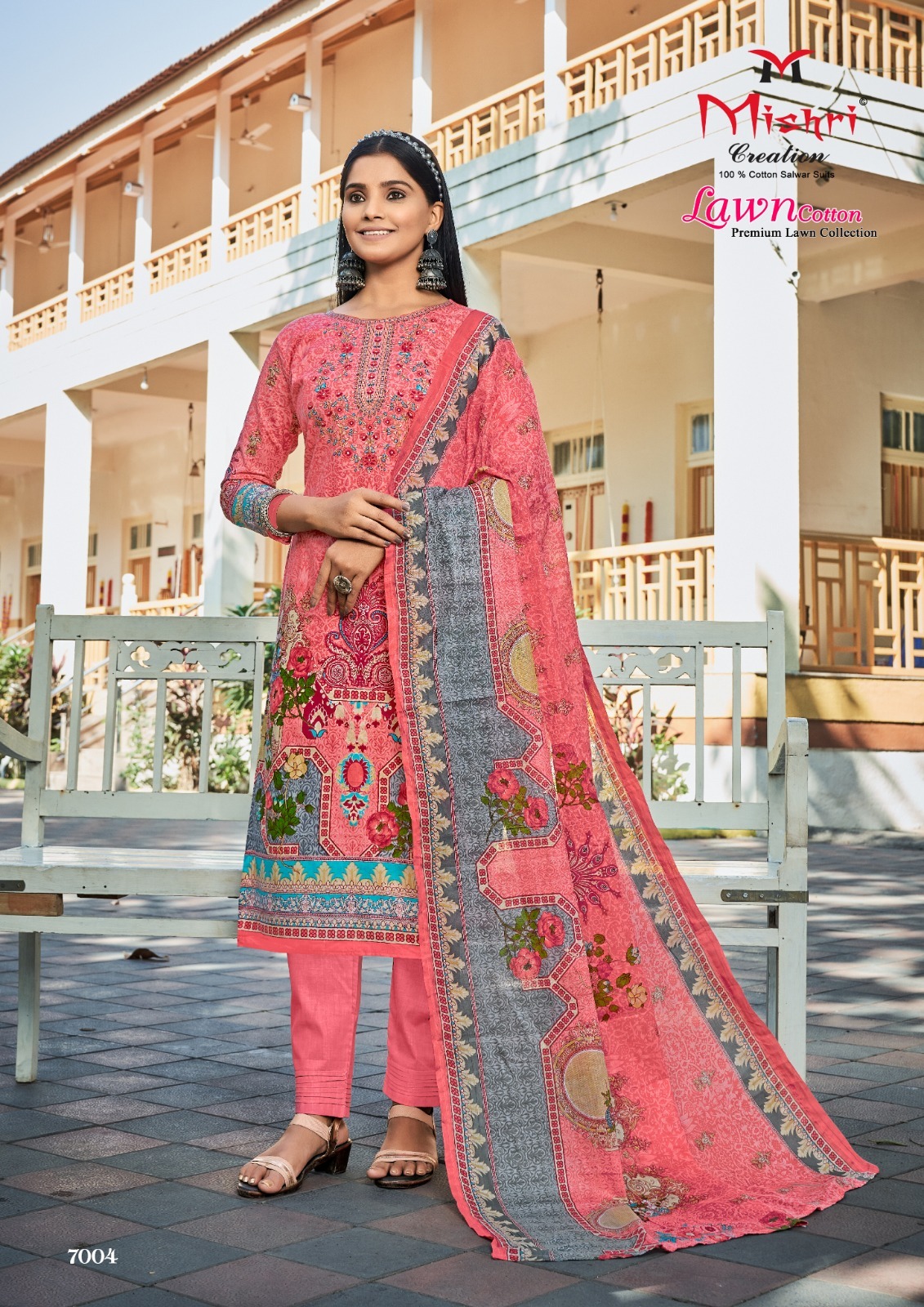 Mishri Creation Lawn Cotton Vol 7 Cotton Karachi Style Print Suits Wholesaler Surat