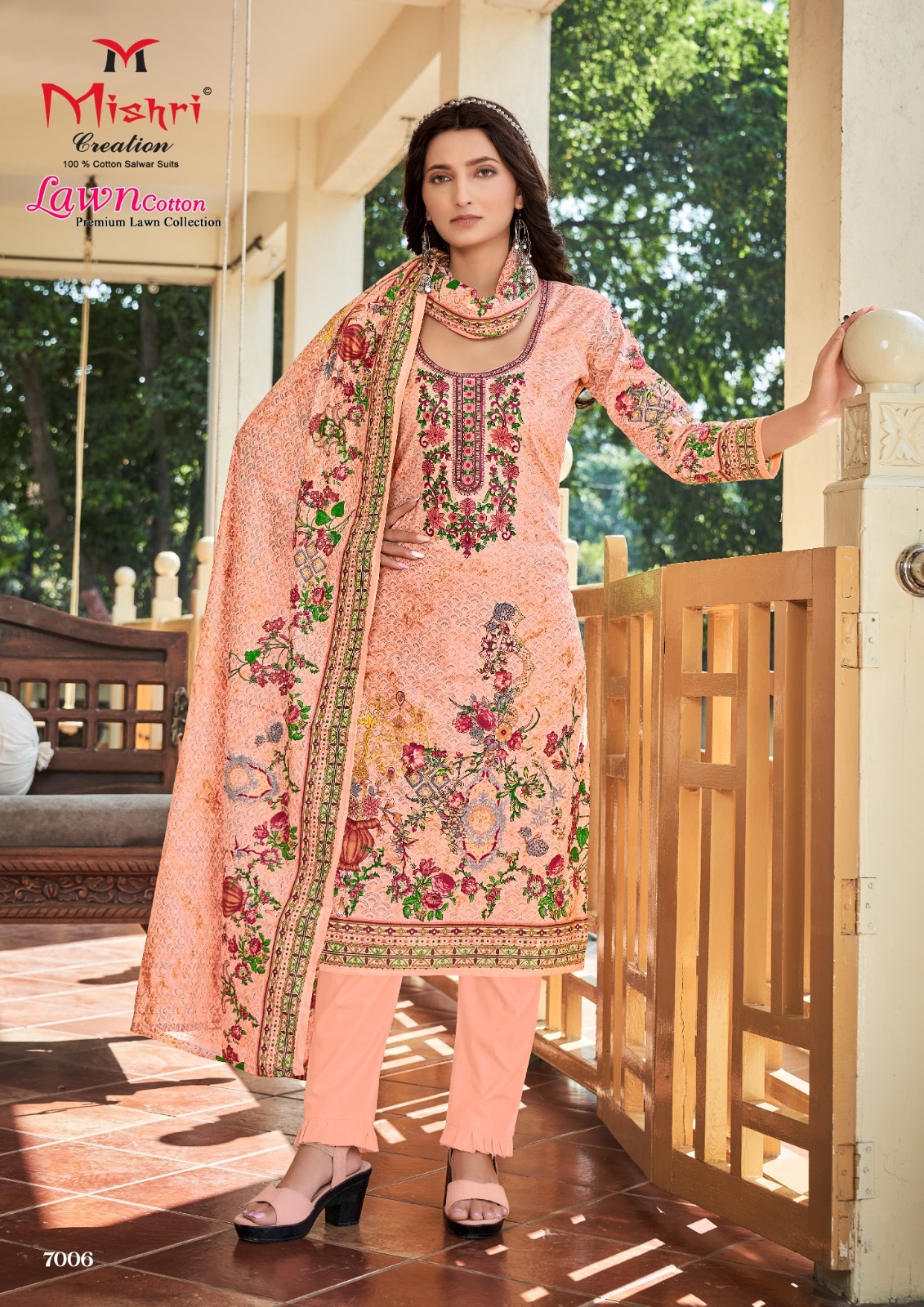 Mishri Creation Lawn Cotton Vol 7 Cotton Karachi Style Print Suits Wholesaler Surat